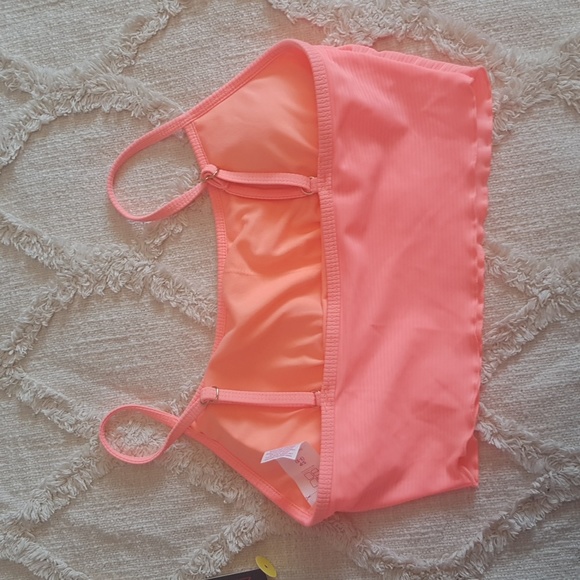 NOBO orange wide ribbed bikini top - Picture 3 of 3